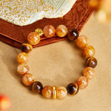 Tiger Eye Stone Buddha Healing Bracelet