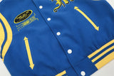 Retro Letter Embroidery Baseball Varsity Jacket