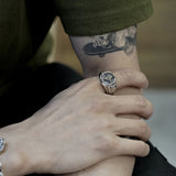 Adjustable Golden Cross Open Ring