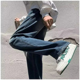 Essential Y2K Washed Wide Leg Denim Jeans