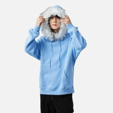 American Heavyweight Fleece Lined Fur Hoodie