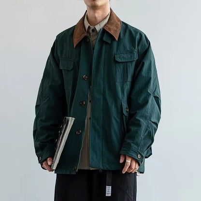 Men Classic Trendy Loose Retro Jacket