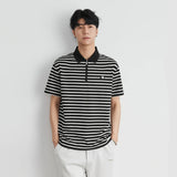 Men's Casual Stylish Korean Striped Polo T-Shirt