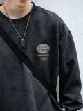 Y2K Oversized Loose Fit Round Neck Sweatshirt