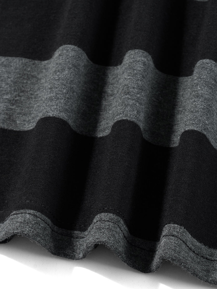 Y2K Striped Artisan's Craft T-Shirt