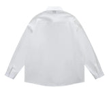 Premium Cats Embroidery Loose Long Sleeve Shirt