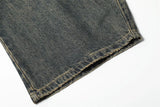 Y2K Streetwear Distressed Wide Leg Denim Jeans