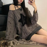 Ripped Radiance Star Long-sleeved T-shirt