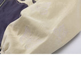 Butterfly Print Varsity Jacket