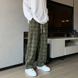 Casual Loose Checkered Corduroy Pants