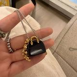 Luxury Beaded Stone Pendant Necklace