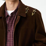 Vintage Metal Buckle Casual Loose Jacket
