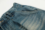 Vintage Distressed Ripped Wide Leg Jeans