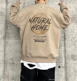 American Style Hip Hop Foam Print Sweatshirt