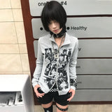 Vintage Grunge Graffiti Print T-Shirt