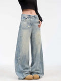 Vintage High Waist Baggy Ripped Jeans