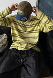 Striped Japanese Minimalist Long Sleeve T-Shirt