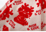 Knitted Cute Dragon Print Sweater