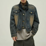 High-Quality Vintage Motorcycle Denim Jacket