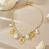Y2K Beachy Charm Pendant Necklace