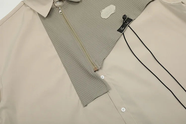 Y2k Loose Patchwork Shirt