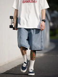 Baggy Drawstring Denim Jorts