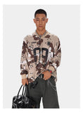 Camouflage Waffle Texture Long Sleeve T-Shirt