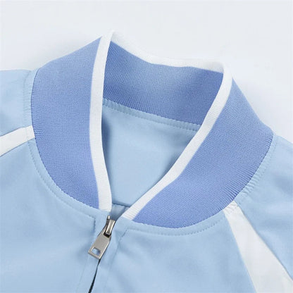 Oversize Bomber Coat & Baseball Uniform Designer Jacket