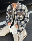 Patchwork Japanese Style Leather Jacket