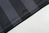Retro Mesh Patchwork V-Neck Collar Graphic T-Shirt