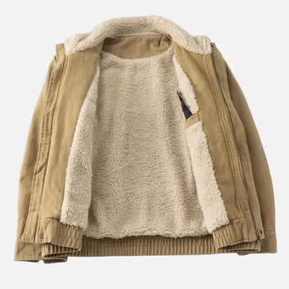 American Style Warm Lamb Inner Fur Jacket
