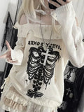 Y2k Loose Gothic Knitted Sweater