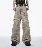 Vintage American Style Zipper Jeans