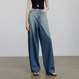 Chic Blue Summer Wide Leg Denim Jeans