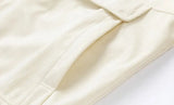 Thick Warm Winter Contrast Collar Utility Jacket