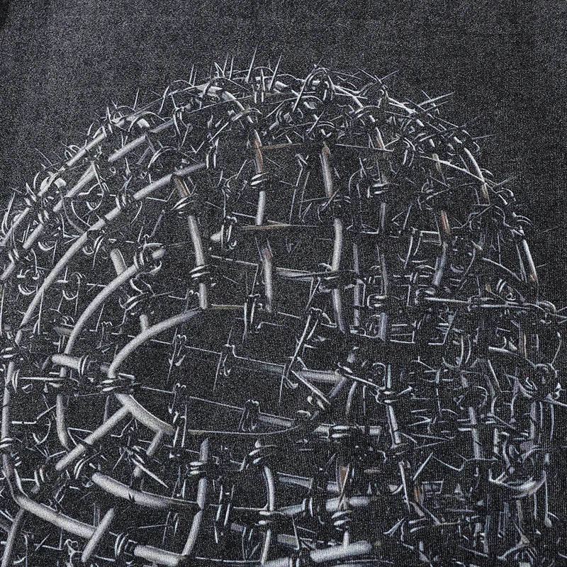 Labyrinth Mind Oversized Gothic T-shirt
