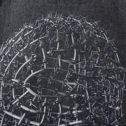 Labyrinth Mind Oversized Gothic T-shirt