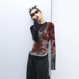 Japanese Mesh Tie Dye Cyber T-Shirt