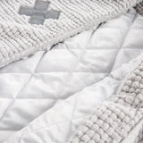 Cross-Emblem Reflective Puffer Jacket