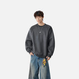 Contrast Color Raglan Crew Neck Sweatshirt