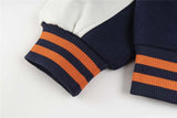 Men Essential Patchwork Baseball Varsity Jacket