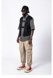 Retro Tactical Patchwork  Shirt