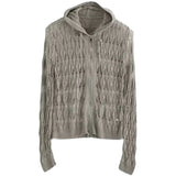 Silver Threaded Hood Sweater