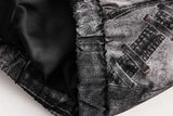 Minimalist Graffiti Printed Loose Hip Hop Jacket