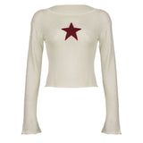 Women Vintage Grunge Star Aesthetic Sweater