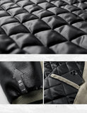 Y2K Thickened Wool Splicing Flight Varsity Jacket