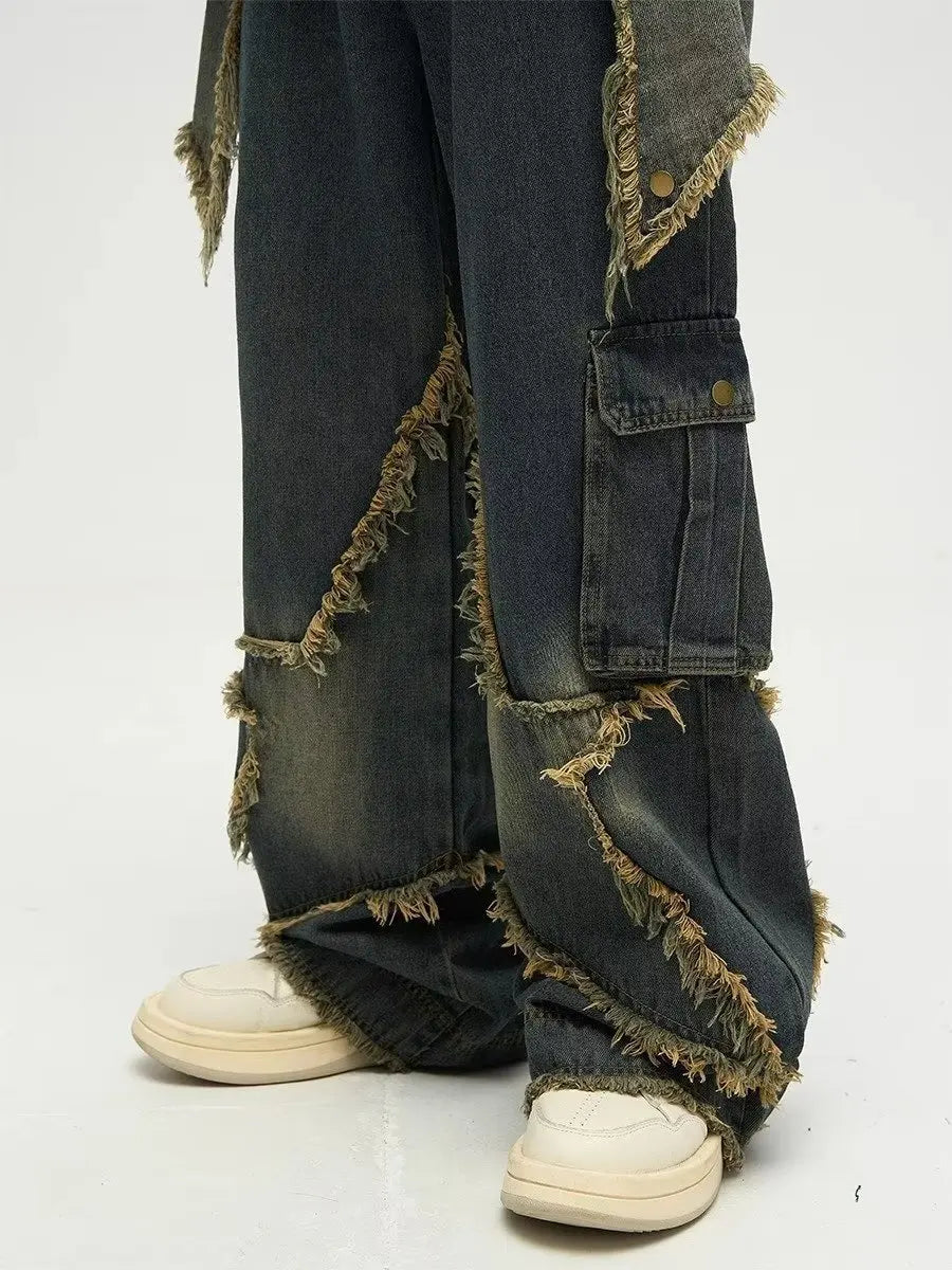 Work & Play Retro Design Five Star Straight Jeans