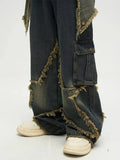 Work & Play Retro Design Five Star Straight Jeans