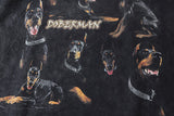 Doberman Dog Oversized Washed T-shirt