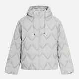 Premium Rhombus Plaid Hooded Windbreaker Jacket